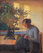 Syende fiskerpige (Sewing Fisherman's Wife, 1890)