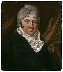 Portrait (c. 1803), pastel, of Thomas Morton (1764–1838) by John Raphael Smith (1752–1812)