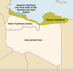 Historical definitions of Tripolitania