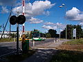 Level crossing near Liiva train station.