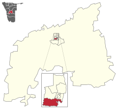 Karte Khomasdal (Wahlkreis) in Namibia