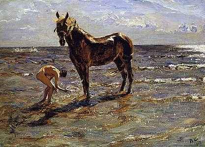 Bathing of a horse (1905)