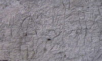 A portion of the Angono Petroglyphs (6000-2000 BC), a National Cultural Treasure