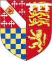 Usual quarterings of Howard, Dukes of Norfolk after 1842: with FitzAlan (Gules a lion rampant or) in the 4th quarter, in place of Mowbray; in 1842 the future 14th Duke adopted as a prefix the additional surname of FitzAlan (of Arundel Castle, feudal Earls of Arundel, Barons Mowbray, etc.), whose heiress in 1555 had married Thomas Howard, 4th Duke of Norfolk.