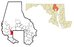 Location of Lochearn, Maryland