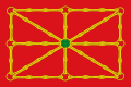 Royal Standard of the Kings of Navarre (modern version with chains designed in 1910).