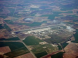 Aerial view of Morón Air Base during 2009.