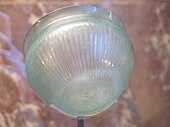 Ancient Greek fluted bowl, 150-100 BC, glass, Louvre