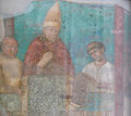 Verkündung des ersten Heiligen Jahres durch Bonifatius VIII. im Jahr 1300 (Freskofragment von Giotto)