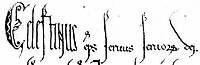 Coelestin III. für Würzburg 1195: Celestinus episcopus servus servorum Dei