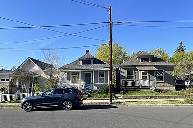 Homes typical of the district on Clarke Avenue