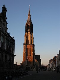 The church in the evening sun