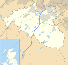 Uplawmoor is located in East Renfrewshire