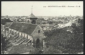 Old post card (ca. 1900) showing the church