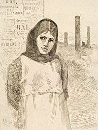 The Strike (1876) etching, drypoint (19.8 x 15.2 cm) Michael C. Carlos Museum, Emory University, Atlanta