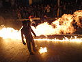 Fire ball festival in Nejapa