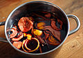 Image 5Mulled wine steeping (Swedish glögg) (from List of cocktails)