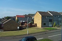 Hawthorn Crescent, Hill of Beath. The 'Hill' of Beath in the background