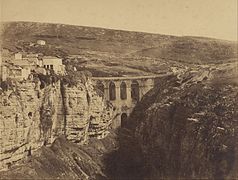 Bridge El-Kantara, earliest photo, 1856 by John Beasley Greene