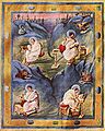 The Four Evangelists, Gospel of Aquisgrano, Carolingian Renaissance, 9th century