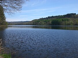 The Saint-Pardoux Lake, north of the village of Compreignac