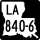 Louisiana Highway 840-6 marker