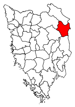 Location of Lupoglav municipality in Istria