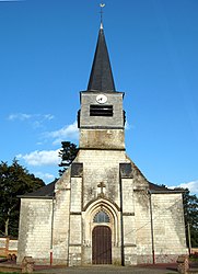 The church in Mérélessart
