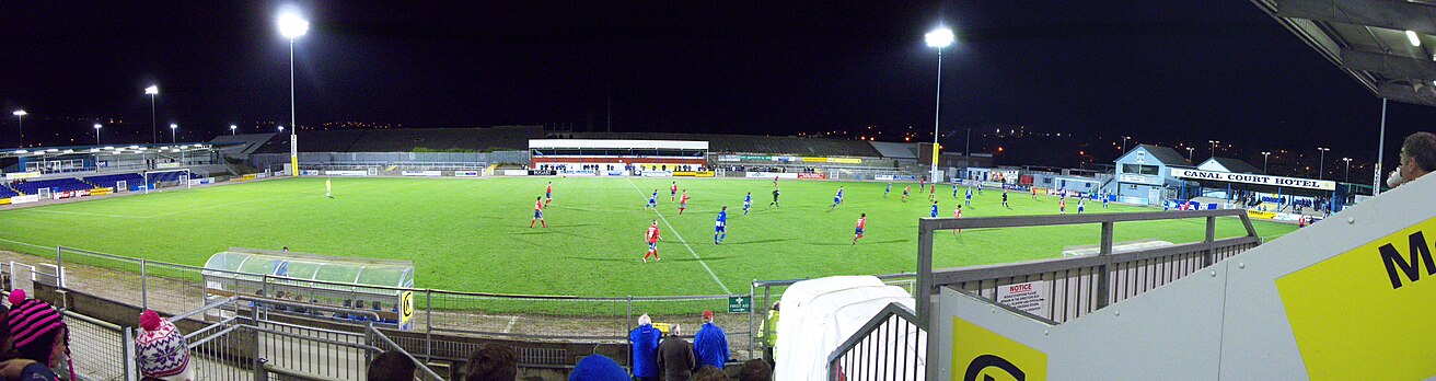 Panoramic view of The Showgrounds.