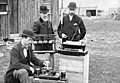 Image 15British Post Office engineers inspect Guglielmo Marconi's wireless telegraphy (radio) equipment in 1897. (from History of radio)