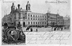 Reichspostgebäude auf einer Ansichtskarte, um 1895