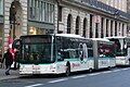Ein Bus der Linie RoissyBus an der Haltestelle Opéra