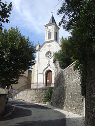The church in Saint-Victor-de-Malcap