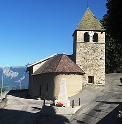 The church in Sainte-Agnès