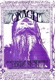Cover of the San Francisco Oracle, vol. 1, no. 5, from facsimile edition, an example of a psychedelic rock poster, unknown author (1966 or 1967)