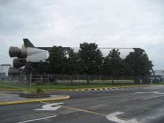S-IC stage from SA-515, at Michoud Assembly Facility, New Orleans, 2009.