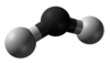Ball-and-stick model of triplet methylene