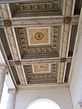 Painted ceiling in the open loggia
