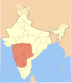 Extent of Western Chalukya Empire, 1121 CE[2]