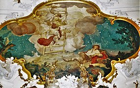 Fresco adorning the ceiling above High Altar