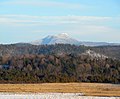 Western face of Camel's Hump Mountain from South Burlington, Vermont.