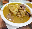 A bowl of cansi, a beef shank and marrow soup originated in Bacolod.