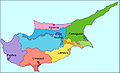 District map of Cyprus