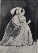 Caricature of Queen Mother Désirée Clary.