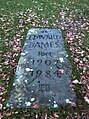 Grave of Edward James, West Dean, West Sussex, UK.