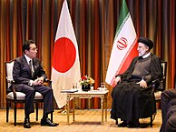 Raisi with Japanese Prime Minister Fumio Kishida, September 2022