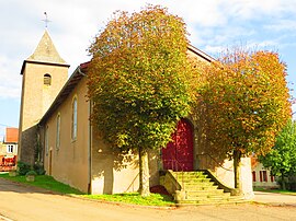 The church in Haraucourt-sur-Seille