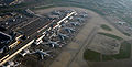 Image 10Planes waiting at Heathrow Airport's Terminal 4.