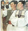 Painting of Transylvanian Romanian peasants from Abrud by Ion Theodorescu-Sion
