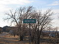 Kenton road sign, November 2011